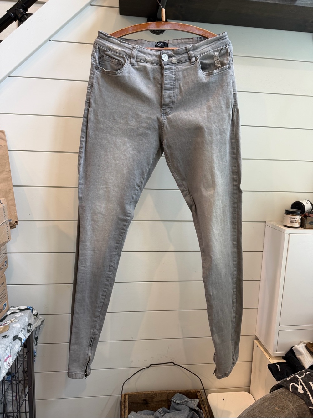 Black BoohooMAN Skinny Jeans size 34